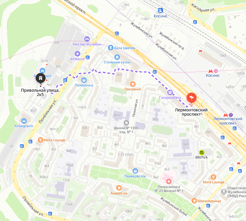 Адрес офиса по аренде с выкупом автомобилей такси. Карта и маршрут от метро.